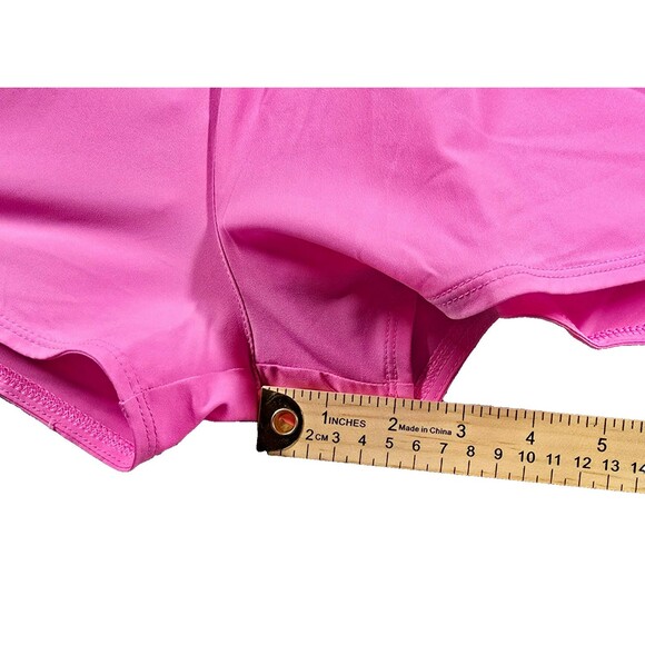 New Nike One Dri-FIT Pink 3" Brief-Lined Shorts Size L Loose Fit Hi-Ris 00013 - Picture 8 of 8